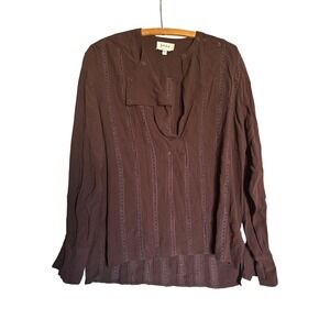 Joie Womens's Size S Long Sleeve Button Detail Blouse Top Career Office Business